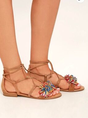 Steve Madden Swizzle multi suede leather gladiator sandals. Size 10